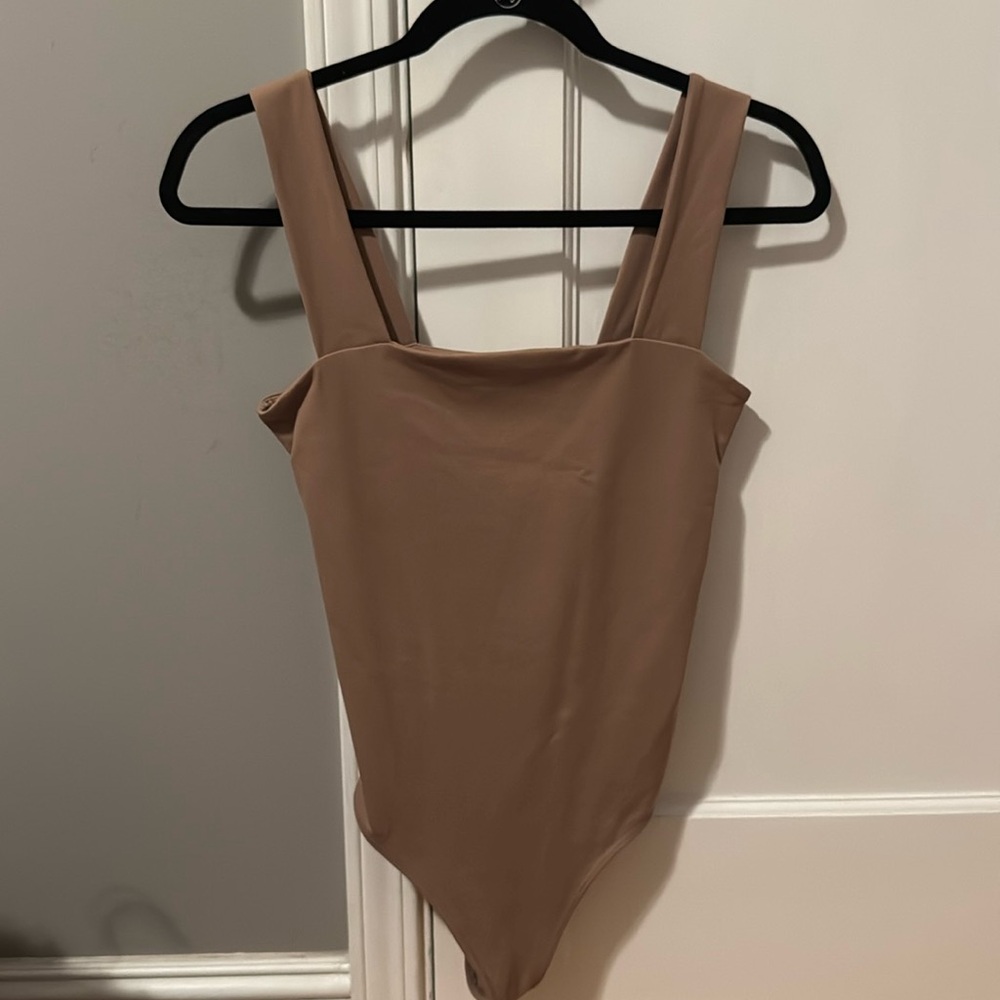 Tan Abercrombie bodysuitt